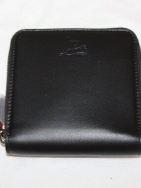NEW Christian Louboutin Kypi Zip Around Black Leather